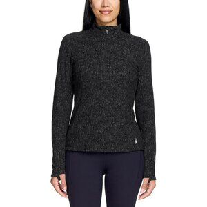 Spyder Womens 1/4 Zip Fleece Pullover Sweater with Thumbholes